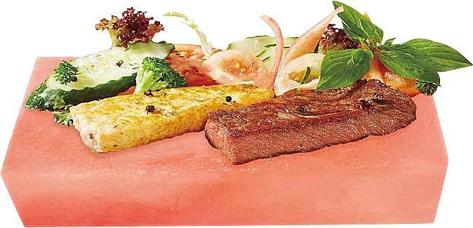 Produktbild Rosenstein & Söhne 2er-Set Salzsteine zum Grillen, 10 x 20 x 2,5 cm