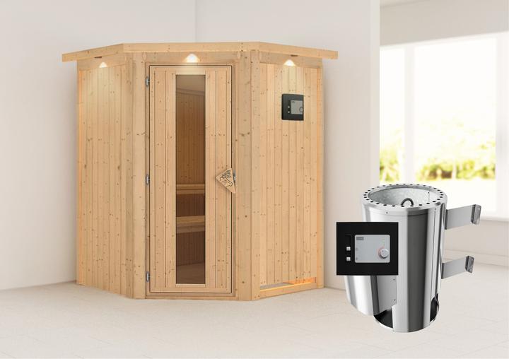 Actual product image Karibu Nanja with roof wreath (Plug & Play 3.6 KW external control)