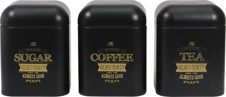 Immagine prodotto neuetischkultur Set di 3 vasi portaoggetti angolari neri (1.25 l)