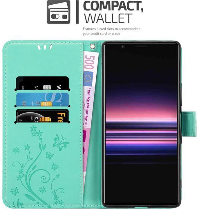 Productafbeelding Cadorabo Bloemen Boekomslag (Sony Xperia 5)