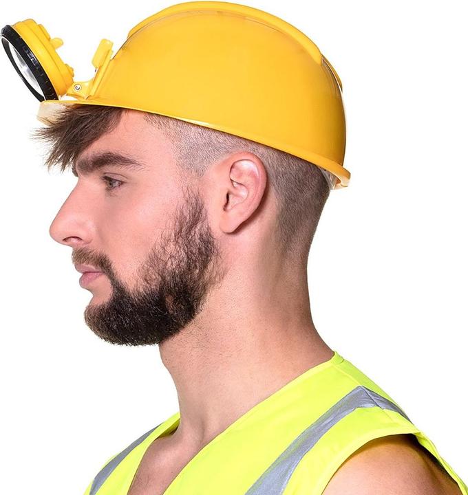 Actual product image Boland Benelux Helmet construction worker w. light (adjustable)
