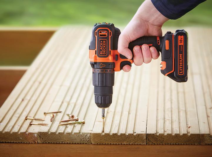Actual product image Black & Decker Battery drill set (Rechargeable battery operated)
