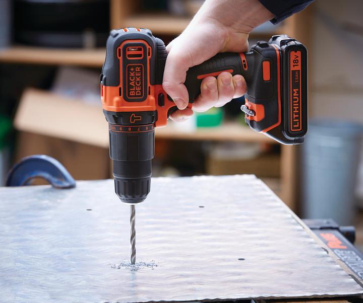 Actual product image Black & Decker Battery drill set (Rechargeable battery operated)