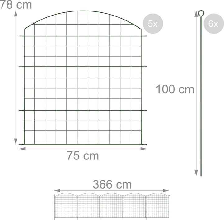 Actual product image Relaxdays Pond fence set