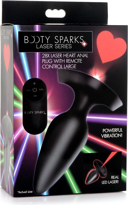 Immagine prodotto XR Brands Plug anale grande con cuore laser e telecomando