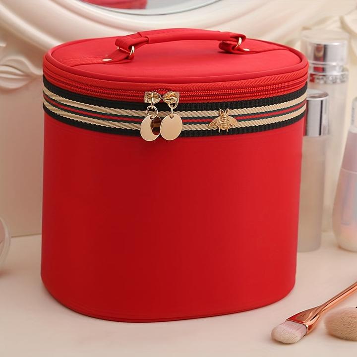 Only-Bags.Store Wasserdichte Nylon-Kosmetiktasche mit grossem Fassungsvermögen, tragbarer Reise-Makeup-Organisator