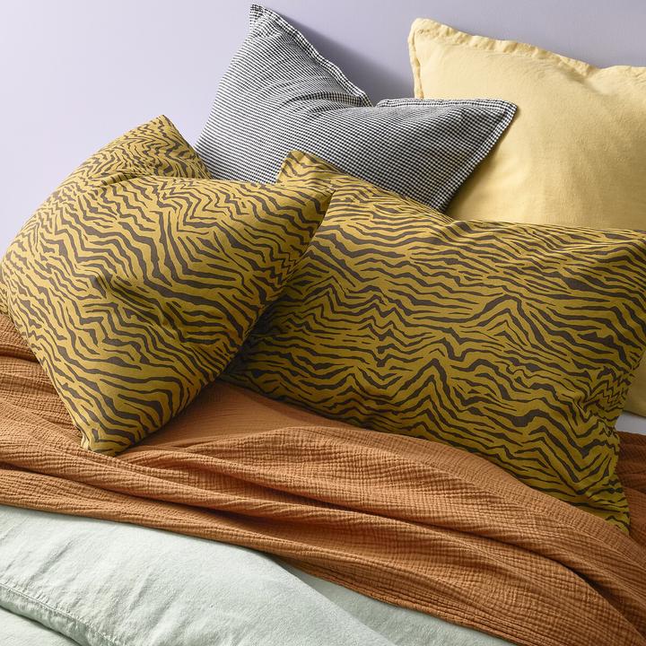 Actual product image La Redoute Interieurs Linot Carreaux (Pillowcase, 65 x 100 cm)
