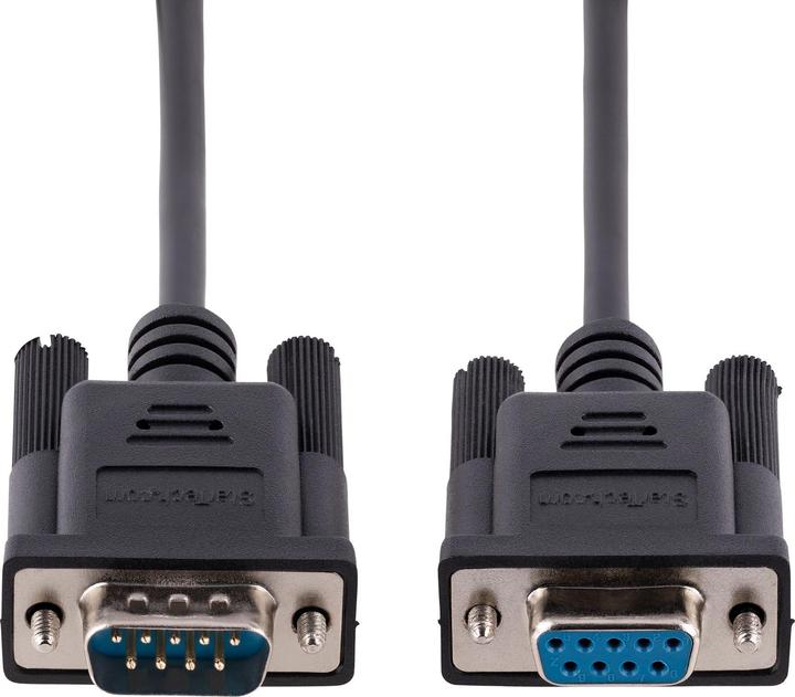 Produktbild StarTech com 9FMNM-3M-RS232-CABLE, Schwarz, 3 m, DB-9, DB-9, Männlich, Weiblich (3 m)