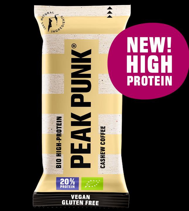 Immagine prodotto Peak Punk Biologico ad alto contenuto di proteine (Anacardo, Caffè, 1 pz., 55 g)