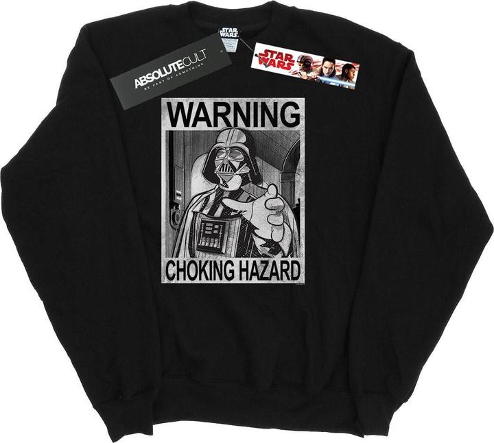 Actual product image Star Wars Womens/Ladies Vader Choking Hazard Sweatshirt (M)