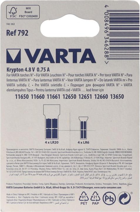 Immagine prodotto Varta Glühbirnchen 792