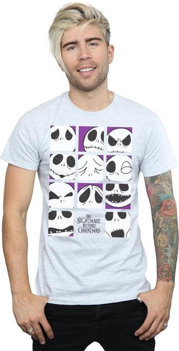 Produktbild Disney Nightmare Before Christmas Many Faces Of Jack Squares TShirt (S)