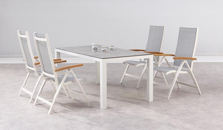 Immagine prodotto Best Sedia pieghevole Cavalese bianco/Teak