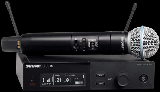 Immagine prodotto Shure Draghi portatili SLXD24/B58-S50 (823 - 832 MHz)