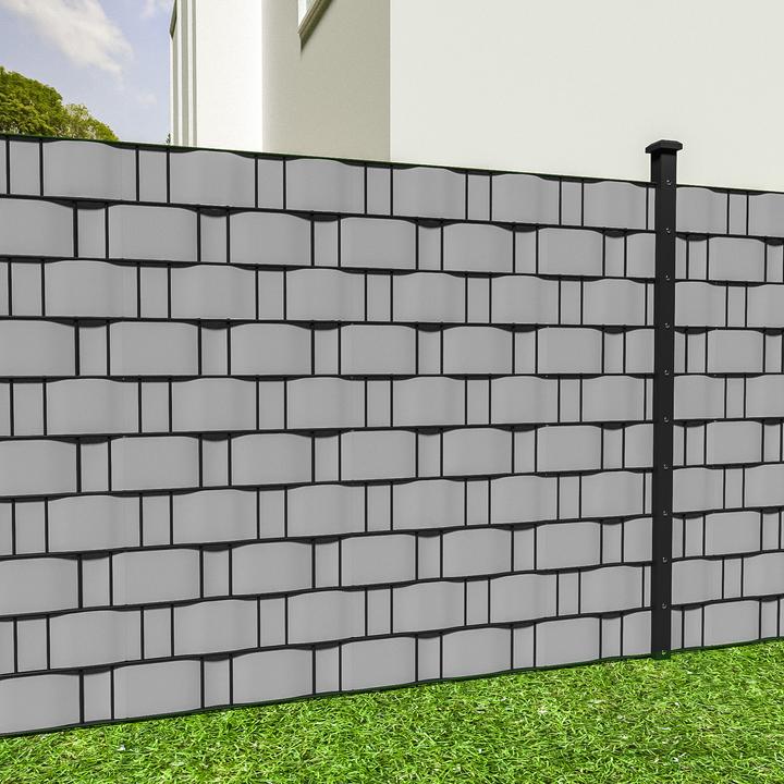 Actual product image tectake PVC privacy film