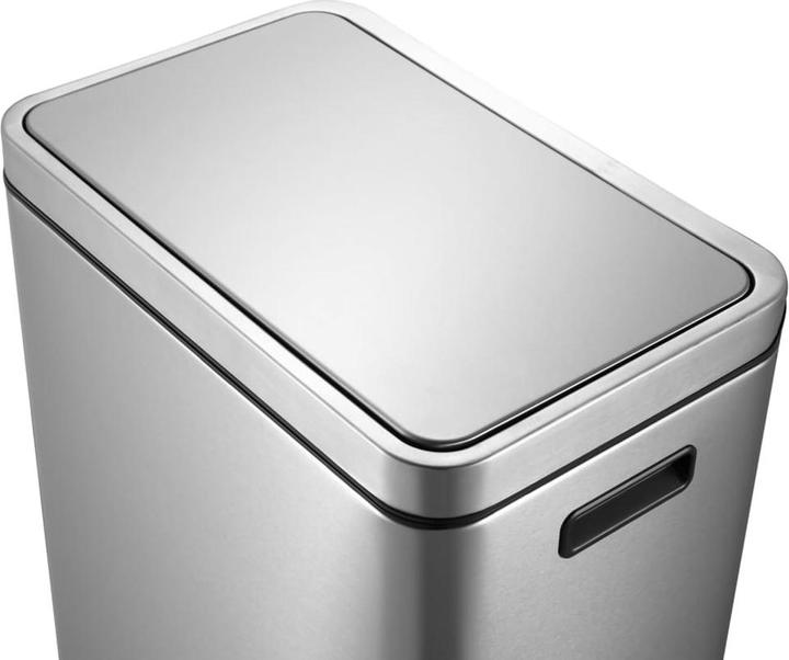 Image du produit EKO Poubelle à pédale X-Cube Poubelle à pédale rectangulaire en acier inoxydable 45 L avec pédale (45 l)