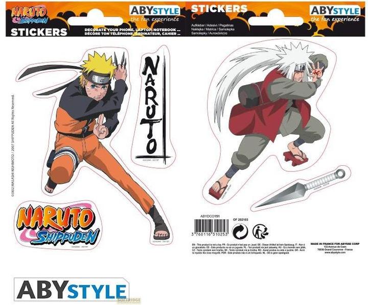 Immagine prodotto GED Set Adesivi Naruto - 2 Fogli 16x11 cm (Naruto/Jiraiya)