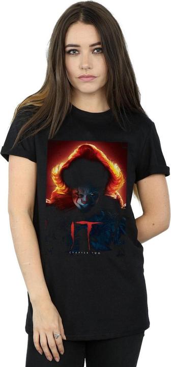 Actual product image Universal Textiles Womens/Ladies Pennywise Poster Cotton Boyfriend T-Shirt (M)