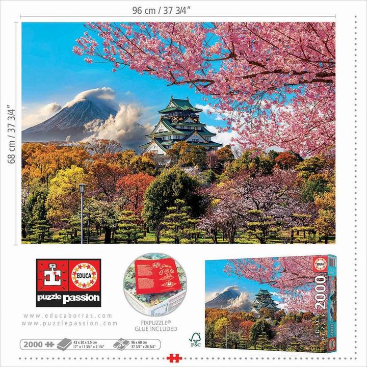 Produktbild Educa Burg Osaka 2000 Teile Puzzle (2000 Teile)