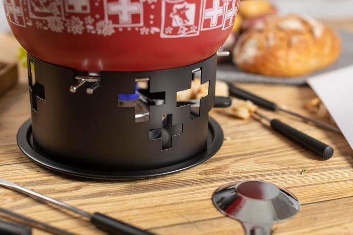 Actual product image Kuhn Rikon Cheese fondue set Swiss red · Ø 23cm (Cheese fondue)