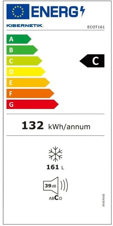 Energy Label Kibernetik GS161C (Stand-alone, 161 l)