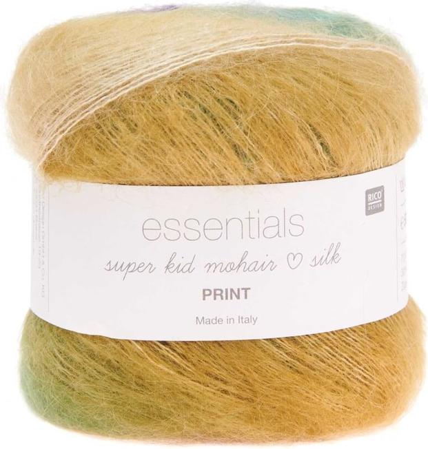 Produktbild Rico Essentials Super Kid Mohair Loves Silk Print winter, 50 g, 400 m, 70 % WM, 30 % SE (375 m)