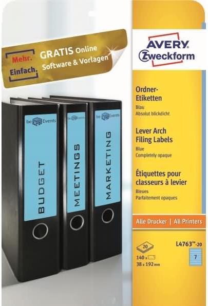 Produktbild Avery Ordner-Etiketten