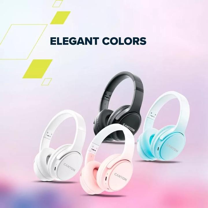 Produktbild Canyon Bluetooth Headset OnRiff 4 On-Ear/BT5.3 black retail (50 h, Kabellos)