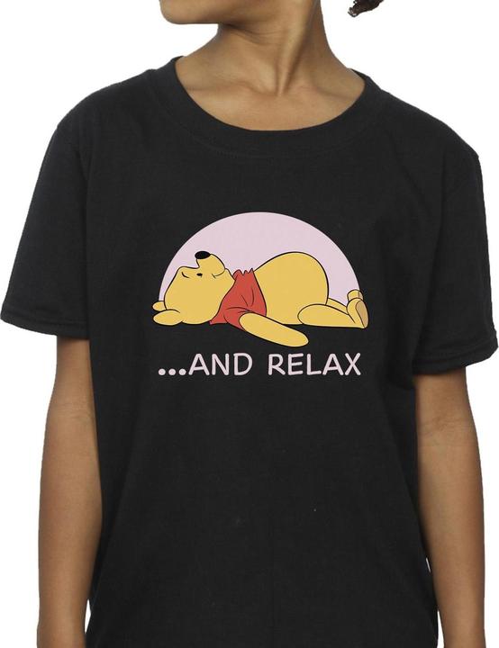 Actual product image Disney Girls Winnie The Pooh Relax Cotton T-Shirt (152, 158)
