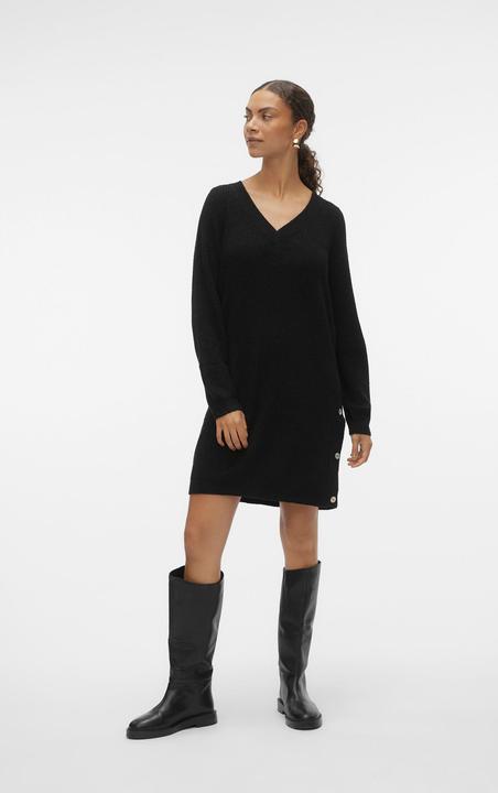 Produktbild Vero Moda VMTINI LS V-NECK SHORT DRESS BOO Strickkleid (XS)