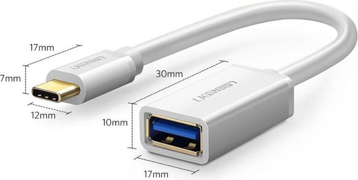 Actual product image Ugreen USB-C to USB 3.0 Adapter Converter (USB Type C, USB-A)