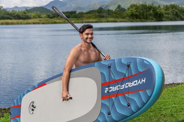 Actual product image Bestway Hydro Force Oceana CompactAir Inflatable Stand-Up Paddleboard Set with Built-in Pump 3.05 m