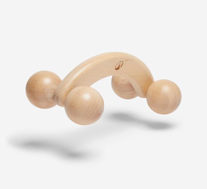 Actual product image Decathlon Wooden massage handle 4 balls