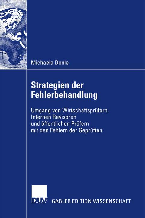 Produktbild Strategien der Fehlerbehandlung (Deutsch, Michaela Donle, 2007)