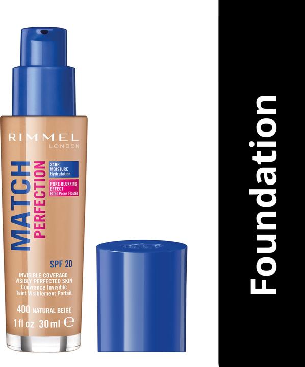 Actual product image Rimmel London Match Perfection SPF20 (400 Natural Beige)