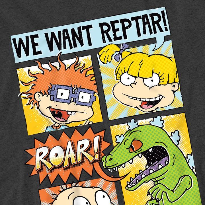Actual product image Rugrats Unisex Adult We Want Reptar! Comic T-Shirt (XL)