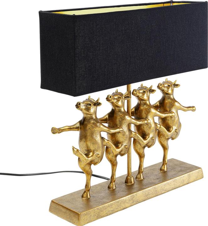 Immagine prodotto Kare Design Lampada da tavolo Dancing Cows nera (E27)