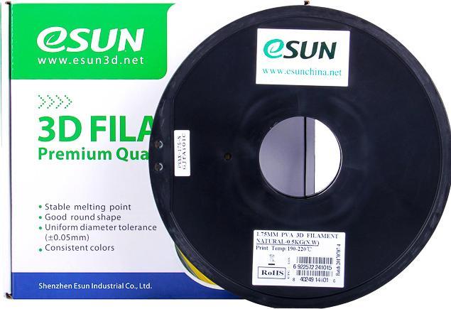 Produktbild eSUN Filament PVA175N05 PVA wasserl (PVA, 1.75 mm, 500 g, Beige)