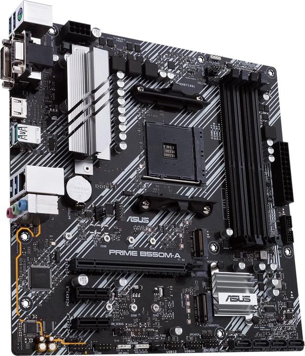 Actual product image ASUS PRIME B550M-A (AM4, AMD B550, mATX)