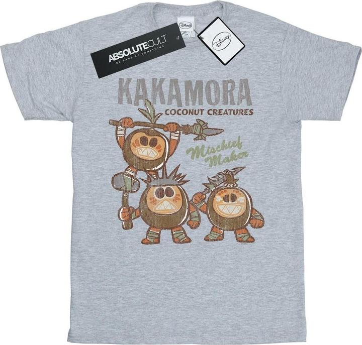Actual product image Disney Womens/Ladies Moana Kakamora Mischief Maker Cotton Boyfriend T-Shirt (XL)
