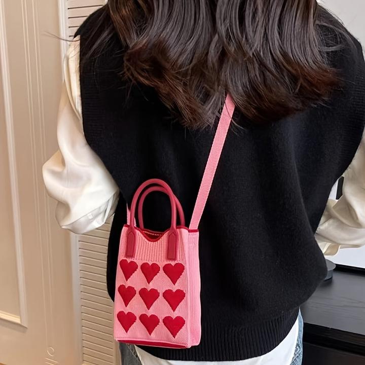 Actual product image Only-Bags.Store Trendy Love Handbag, Casual Fashion Tote Bag