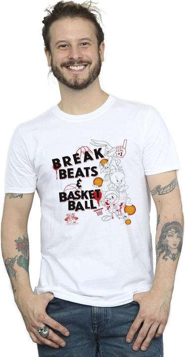 Immagine prodotto Space Jam Break Beats & Basketball Maglietta Uomo (4XL)