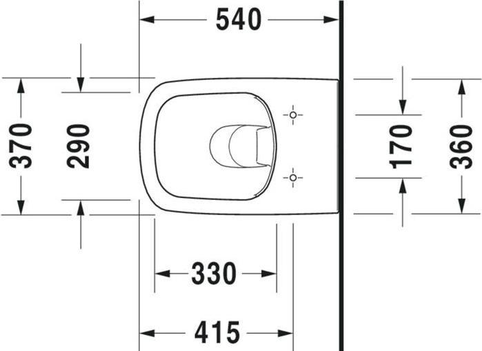 Produktbild Duravit splrandloses Wand-WC-Set Durastyle Rimless wei mit SoftClose WC-Sitz und Verdeckter Befes