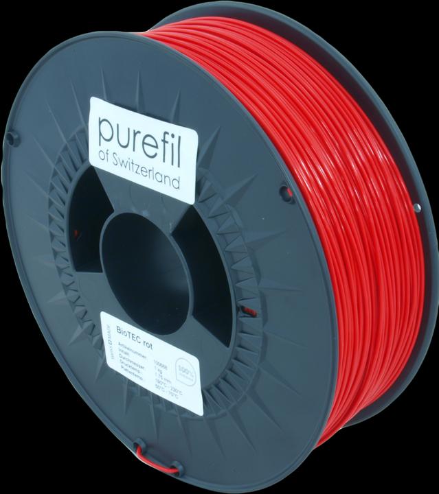 Actual product image Purefil Filament (bioTEC, 1.75 mm, 1000 g, Red)