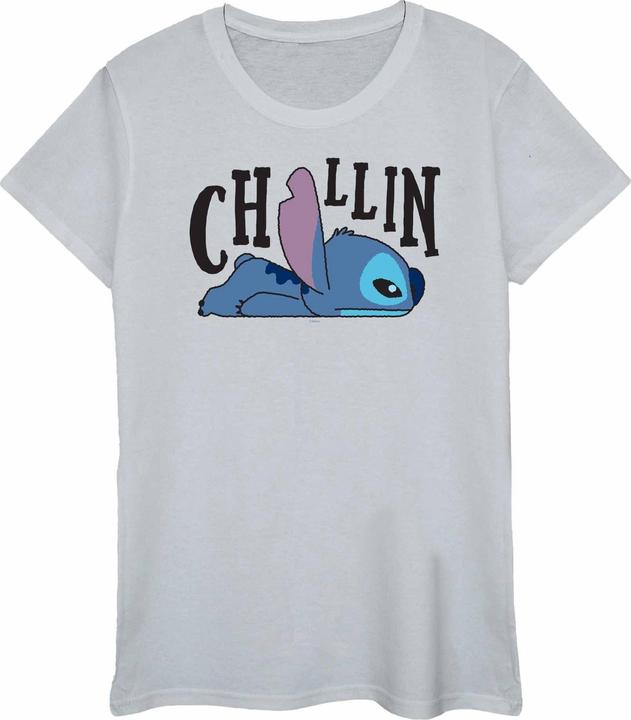 Actual product image Disney Womens/Ladies Lilo And Stitch Chillin Cotton T-Shirt (XL)