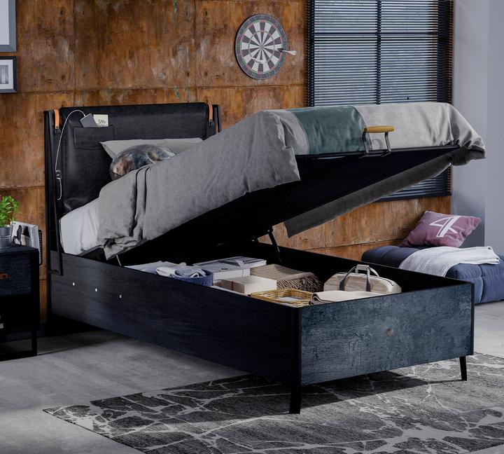 Actual product image Cilek Dark Metal Line bed (100 x 200 cm)