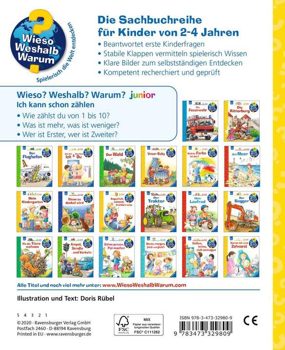 Productafbeelding Ravensburger Ich kann schon zählen (Duits, Doris Rübel, 2020)