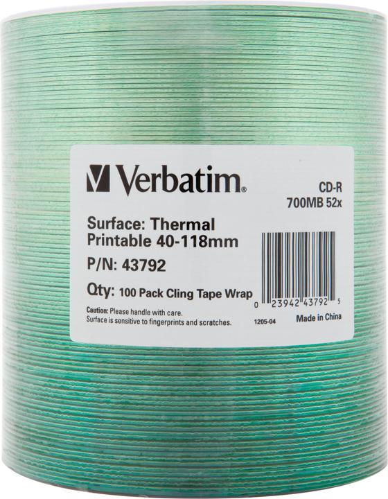Produktbild Verbatim CD-R 700MB Therma Printable 100 (100 x)