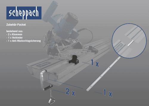 Actual product image Scheppach Accessory kit