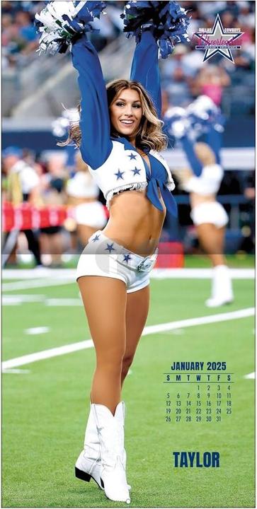 Actual product image NFL - Dallas Cowboys Cheerleaders - 30.5 x 30.5 cm Team Wall Calendar 2025 (30.5 x 30.5 cm, French, Italian, Spanish, German, English)